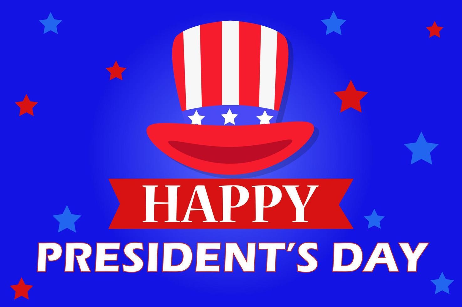 Happy President's Day Illustration. Happy President's Day Vektor. den Tag des Präsidenten feiern. vektor