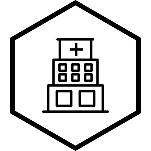 Krankenhaus-Icon-Design vektor