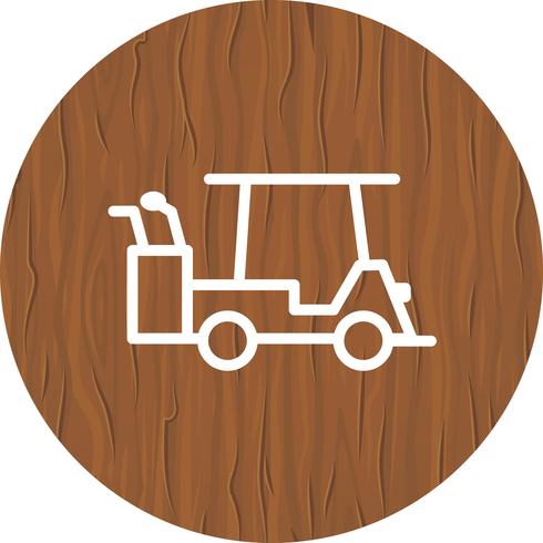 Golf Cart Icon Design vektor