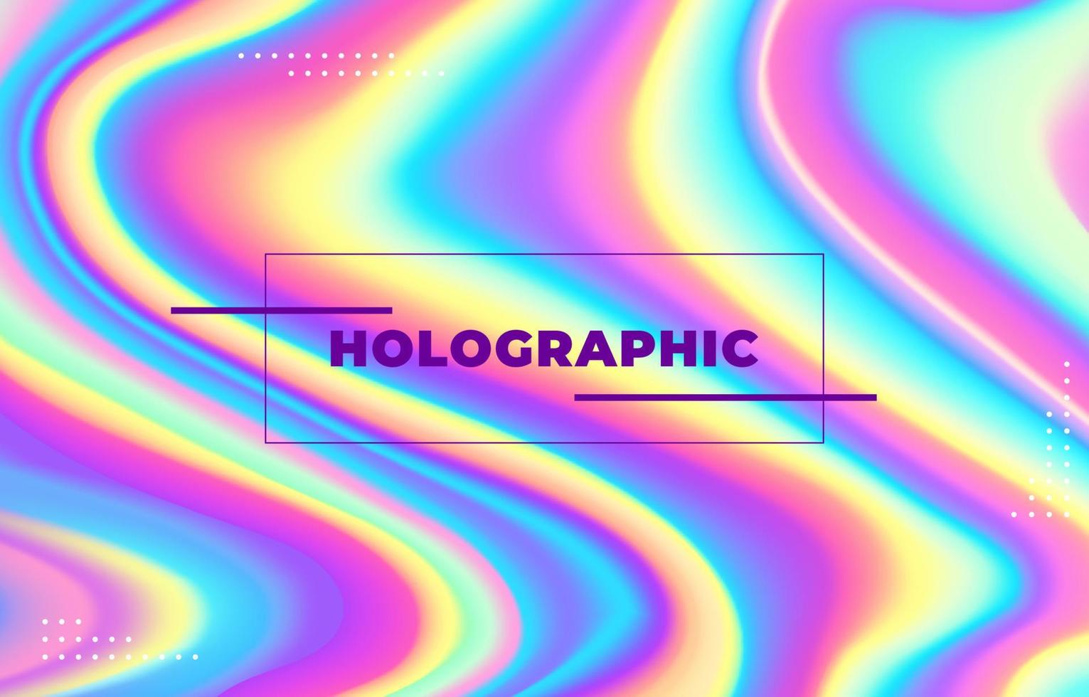 abstrakter holografischer Pastellhintergrund vektor