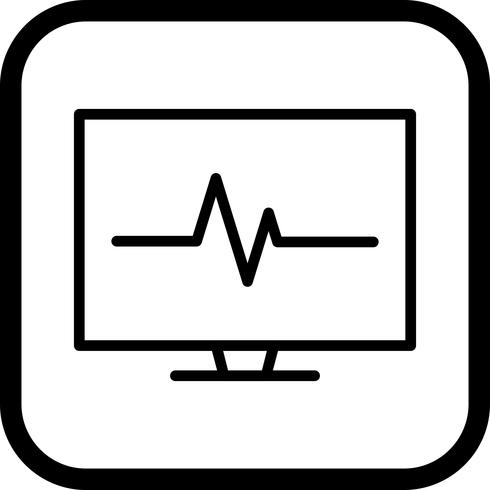 EKG-Icon-Design vektor