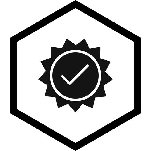 Gültiges Stempel-Icon-Design vektor