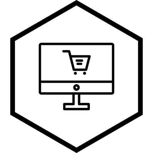 Online-Shopping-Icon-Design vektor