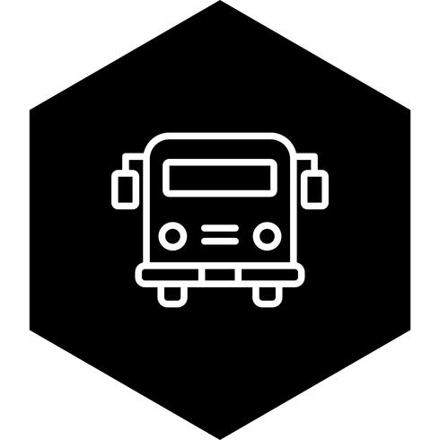 Skolbuss Icon Design vektor