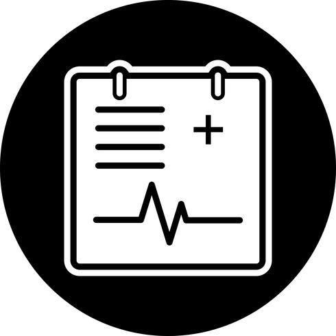 medizinisches Diagramm-Ikonendesign vektor