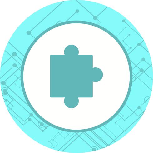 Puzzleteil-Icon-Design vektor