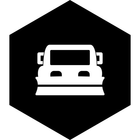 Schneepflug-Icon-Design vektor