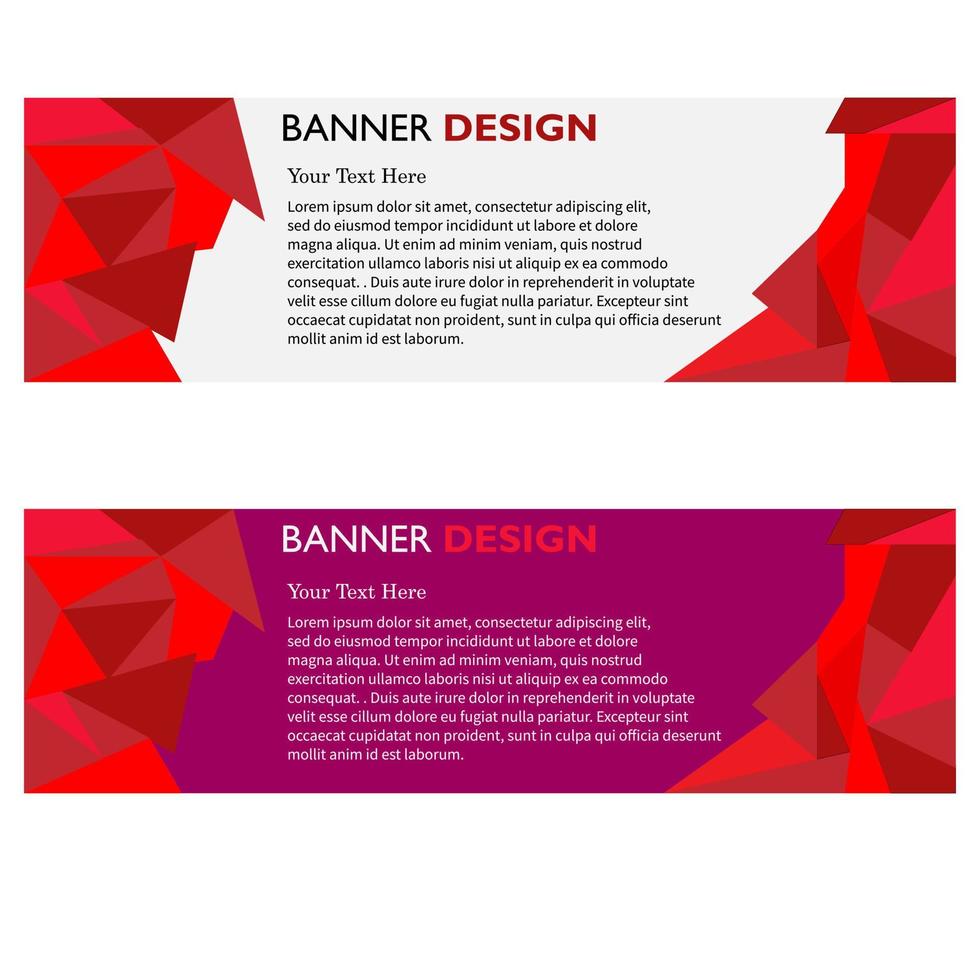 modernes Bannerdesign. Banner-Vorlage. Banner-Sets. vektor