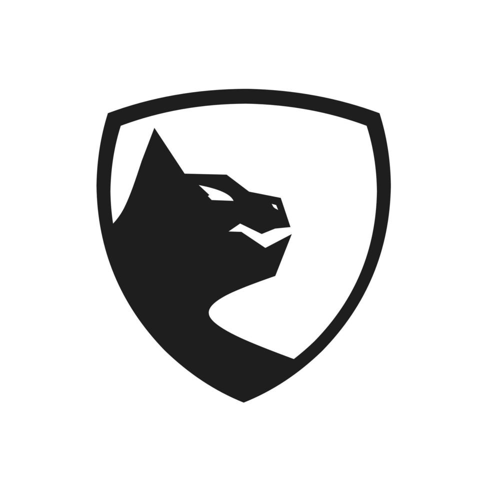 Panther-Logo-Maskottchen-Vektor-Illustration-Design vektor