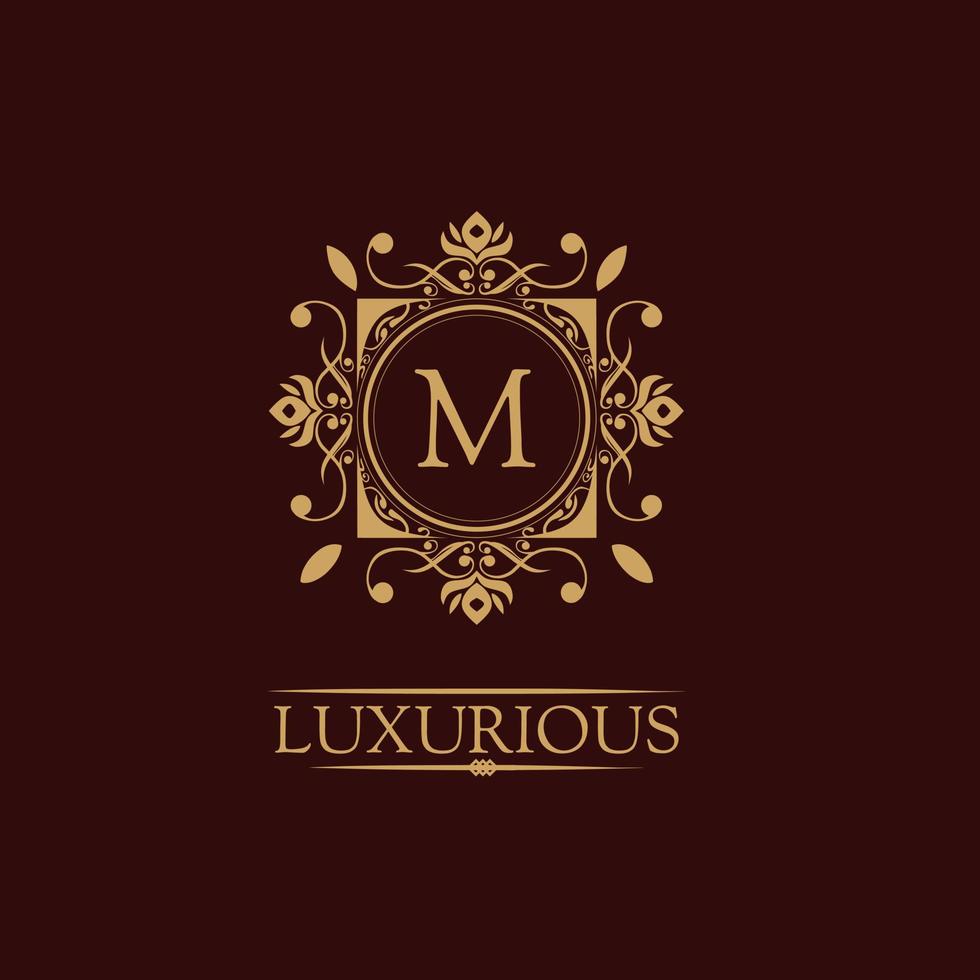 Luxus-Logo-Vorlage im Vektor für Restaurant, Königshaus, Boutique, Café, Hotel, Heraldik, Schmuck, Mode und andere Vektorgrafiken