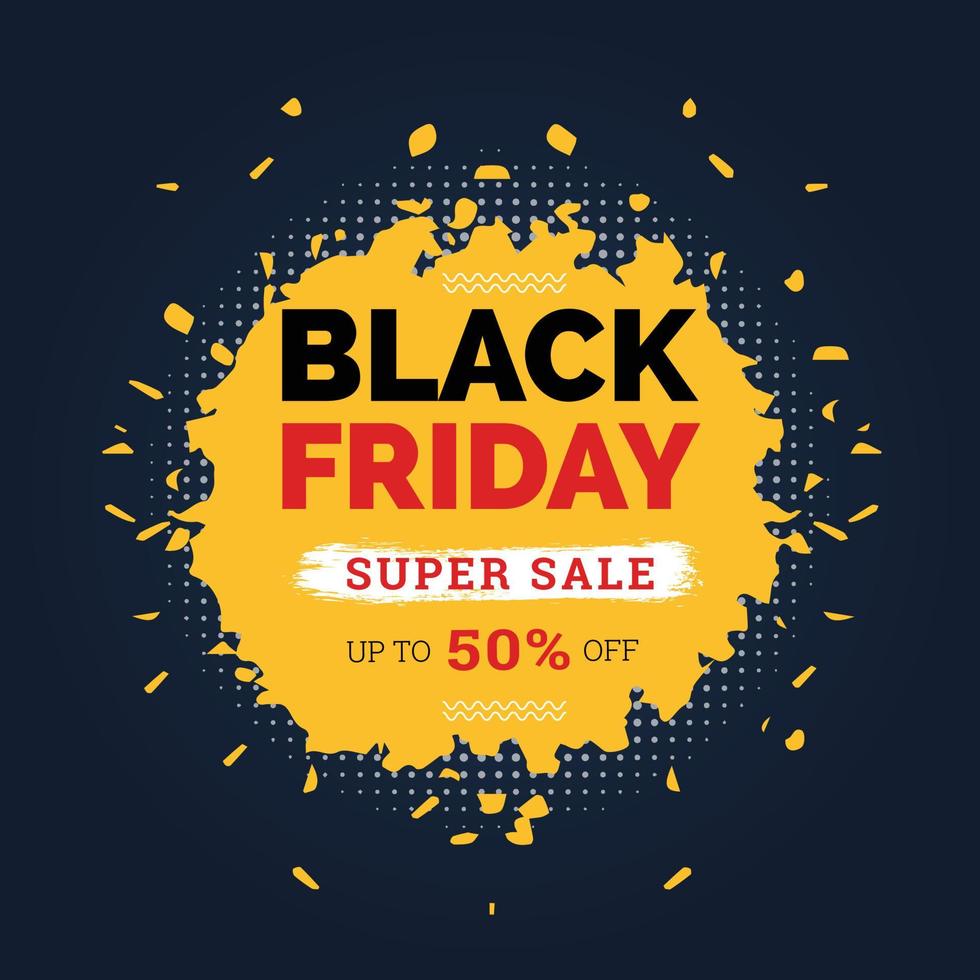 Black Friday Super Sale Design vektor