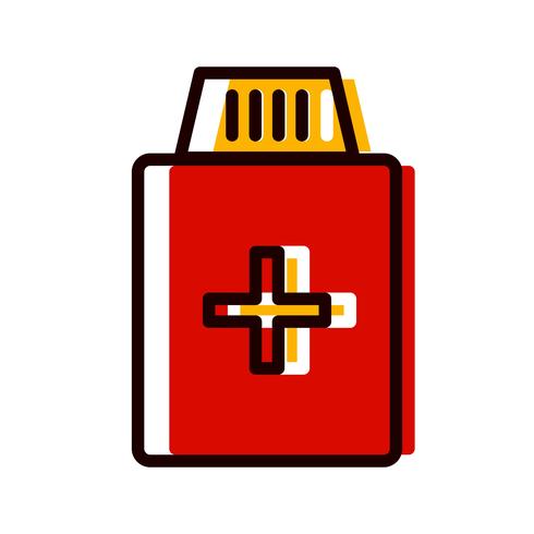 Medizin-Flaschen-Icon-Design vektor