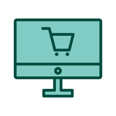 online shopping ikon design vektor