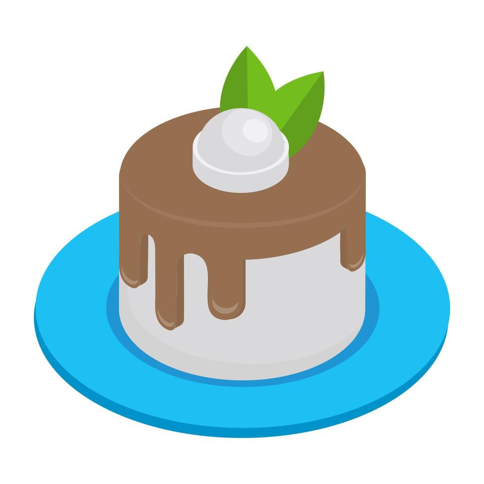 Schokoladenkuchen-Konzepte vektor