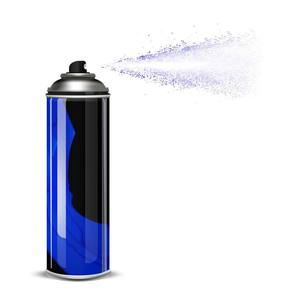 sprayburk isolerad på vit bakgrund vektor