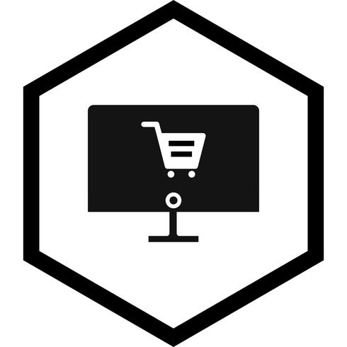 Online-Shopping-Icon-Design vektor