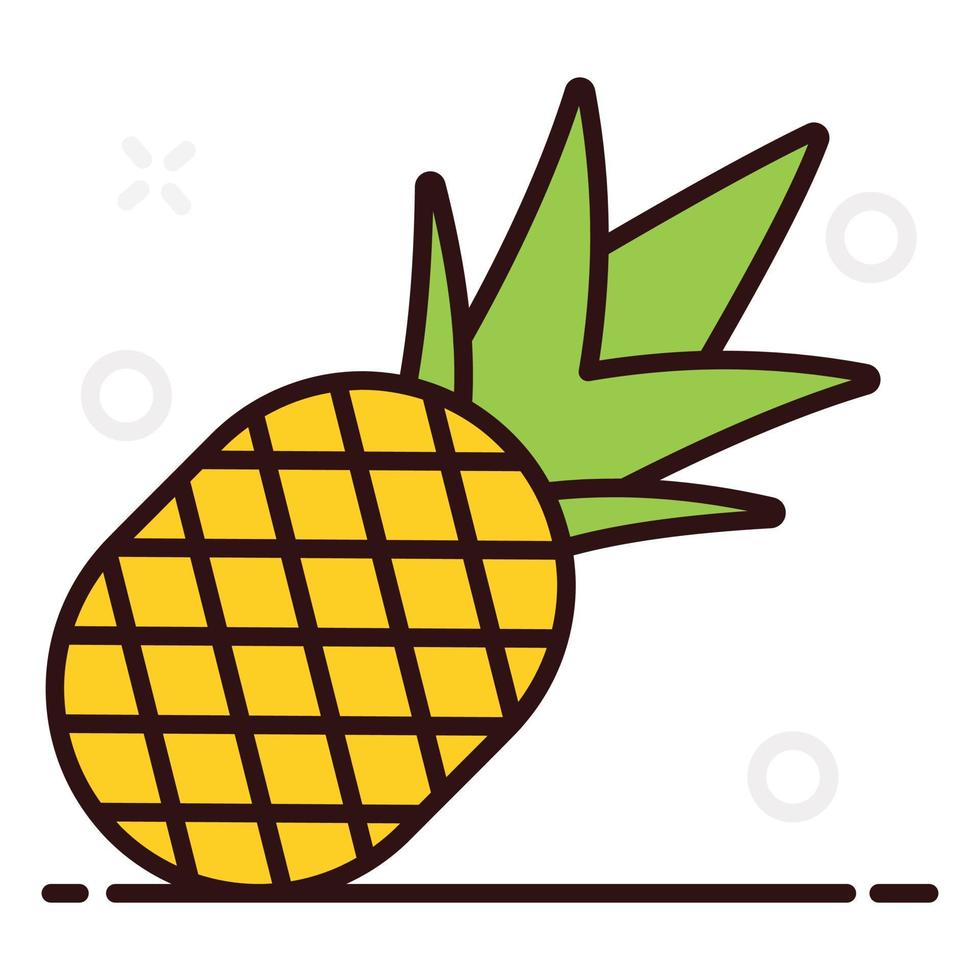 Ananas Frucht saftig vektor