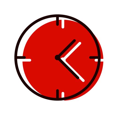 Uhr-Icon-Design vektor