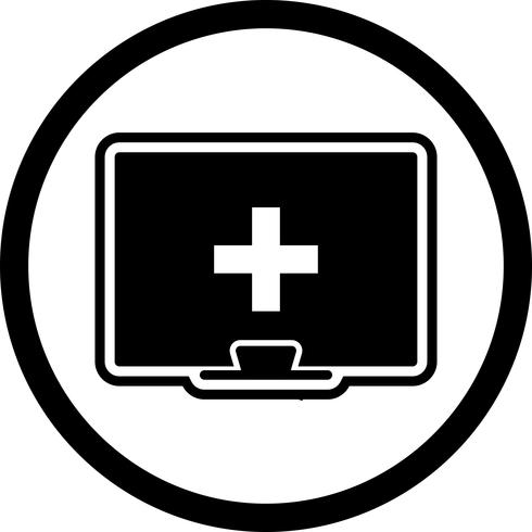 Online Medical Help Icon Design vektor