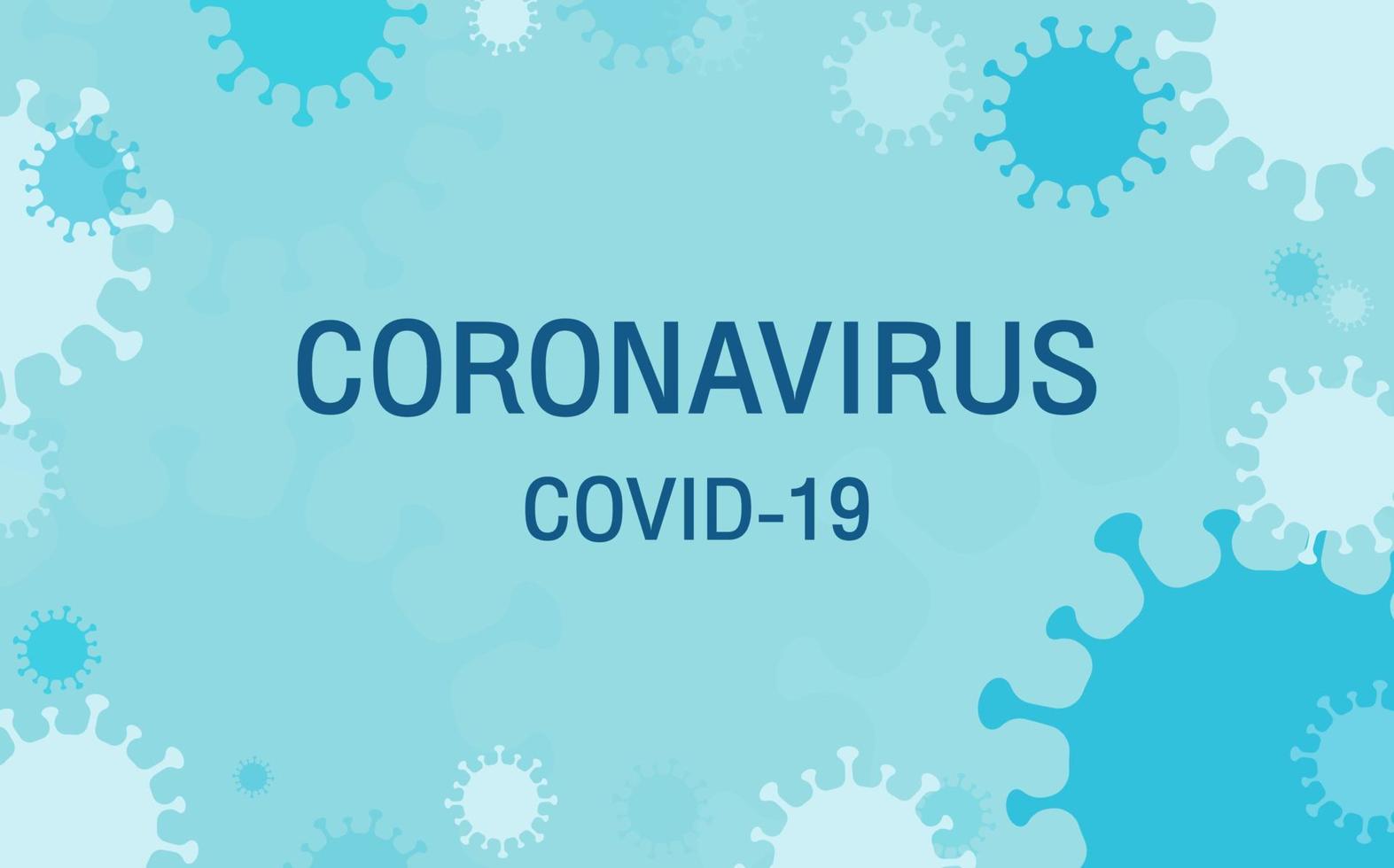 flaches Design-Coronavirus-Hintergrund oder Covid-19,2019-ncov-Präventions-Präsentationskonzept. vektor