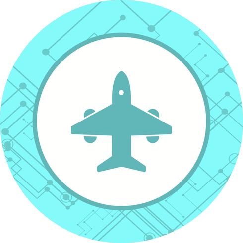 Flygplansikondesign vektor