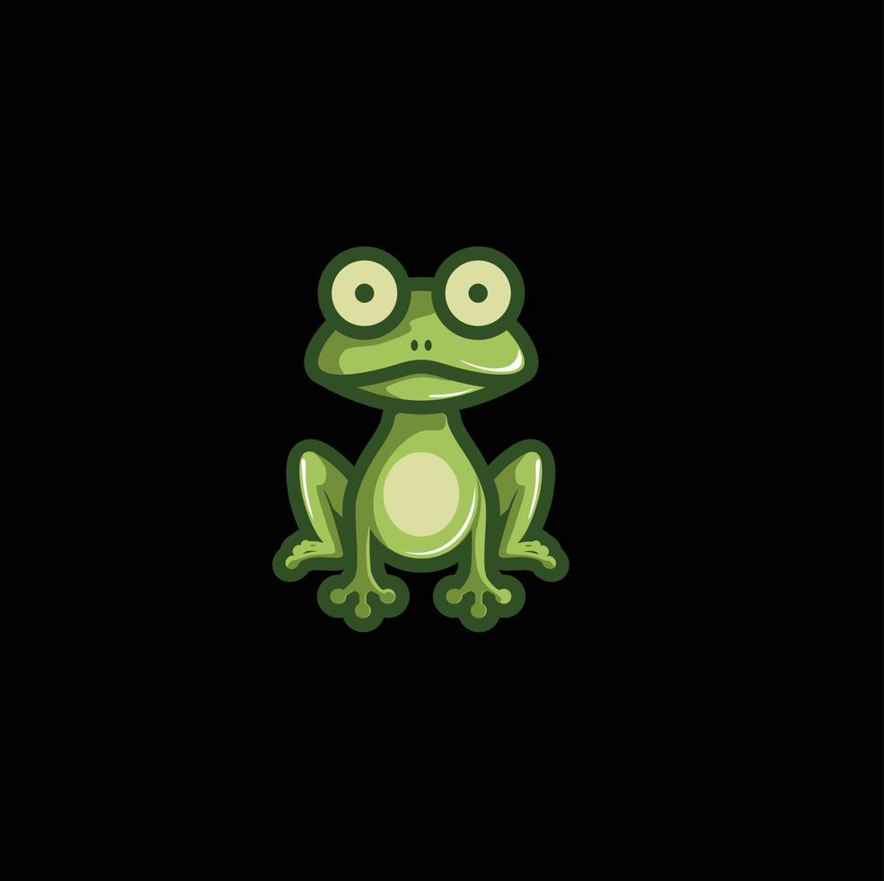 Frosch-Logo-Vektor-Illustration vektor