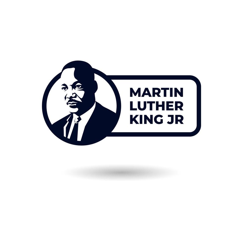 martin luther king jr. dag koncept med foto illustration vektor