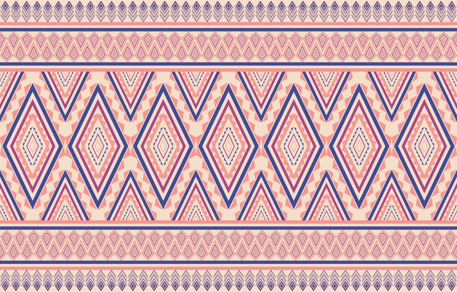 ethnisches abstraktes Dreiecksmuster Stammes-nahtloses Muster für traditionelle mexikanische Textilien für Druck, Stoff, Teppich, Batik. Vektorillustration Stickstil vektor