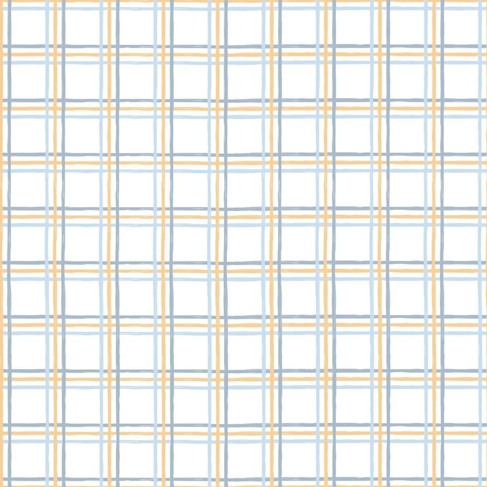 plädmönster sömlös repetition vektor i gult och blått. design för gingham, tryck, tartan, presentpapper, textilier, rutig bakgrund för duk