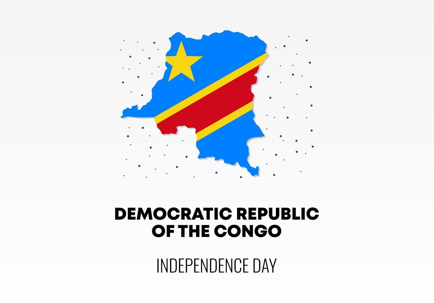 republiken Kongo självständighetsdagen bakgrund för nationellt firande vektor