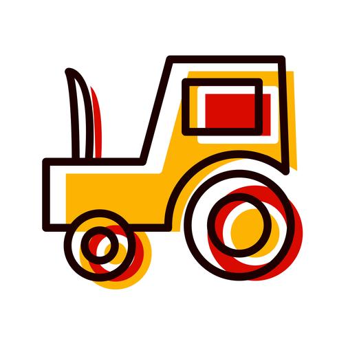 Traktor-Icon-Design vektor