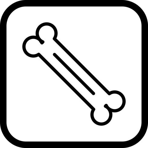 Knochen Icon Design vektor