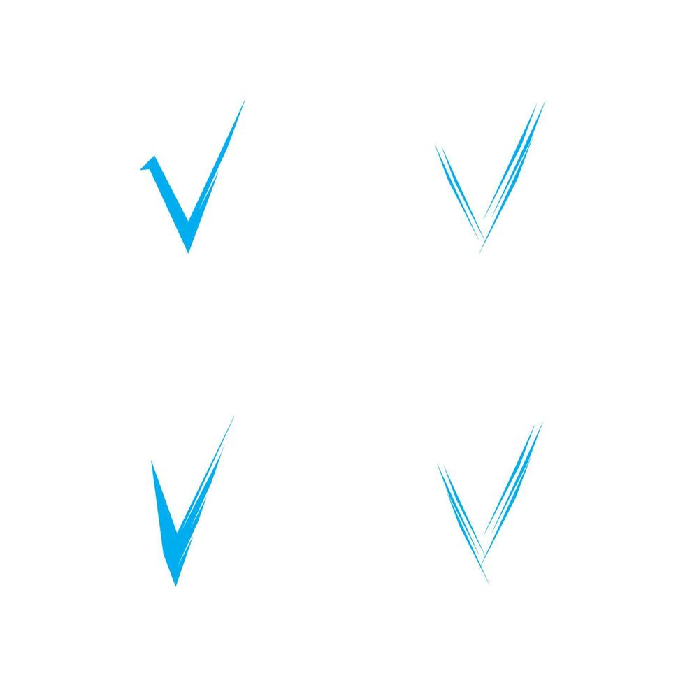 Häkchen-Symbol Vektor-Illustration Design-Vorlage vektor