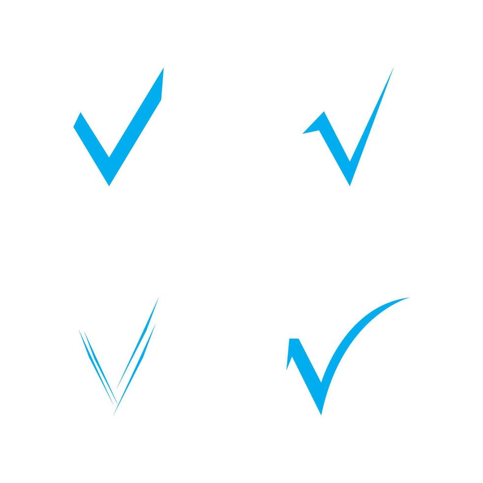 Häkchen-Symbol Vektor-Illustration Design-Vorlage vektor