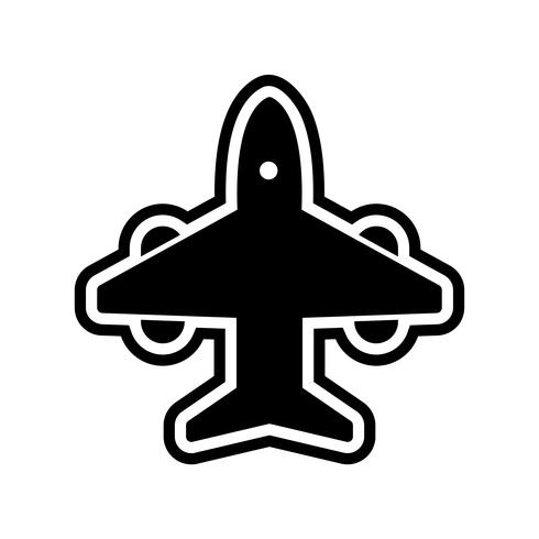 Flugzeug-Icon-Design vektor