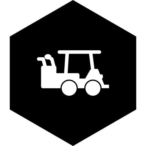 Golf Cart Icon Design vektor