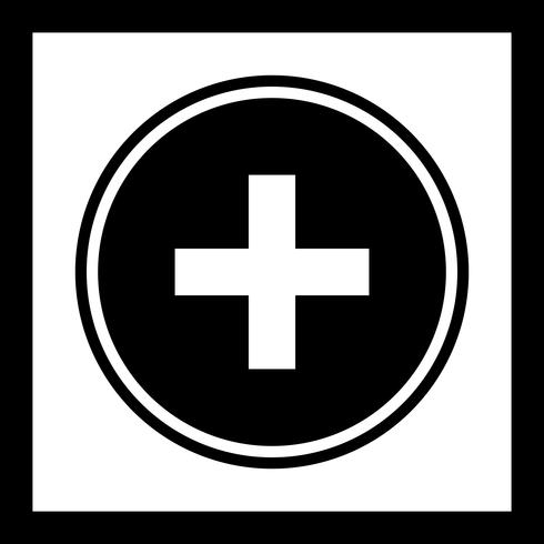 Medizinische Zeichen Icon Design vektor