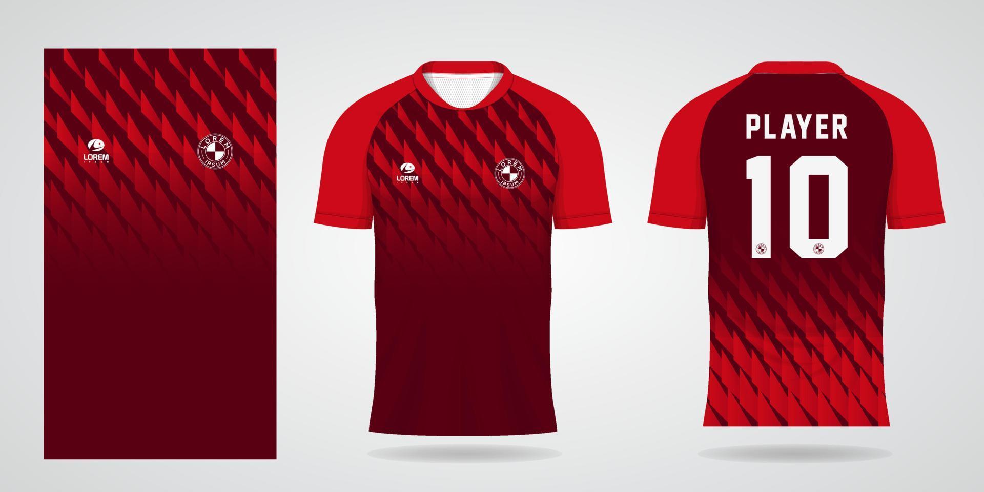 Sport-Trikot-Vorlage für Fußball-Uniform-Shirt-Design vektor