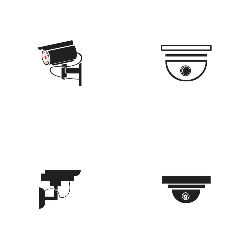 vektor illustration av CCTV och kamera symbol