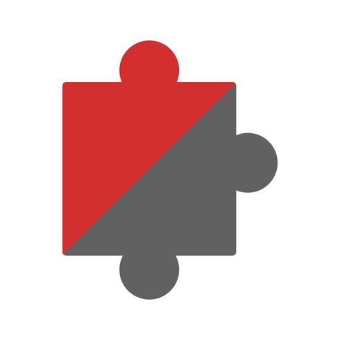 Puzzleteil-Icon-Design vektor