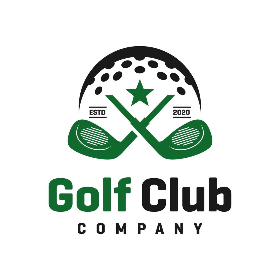 Golfsport-Logo-Design vektor