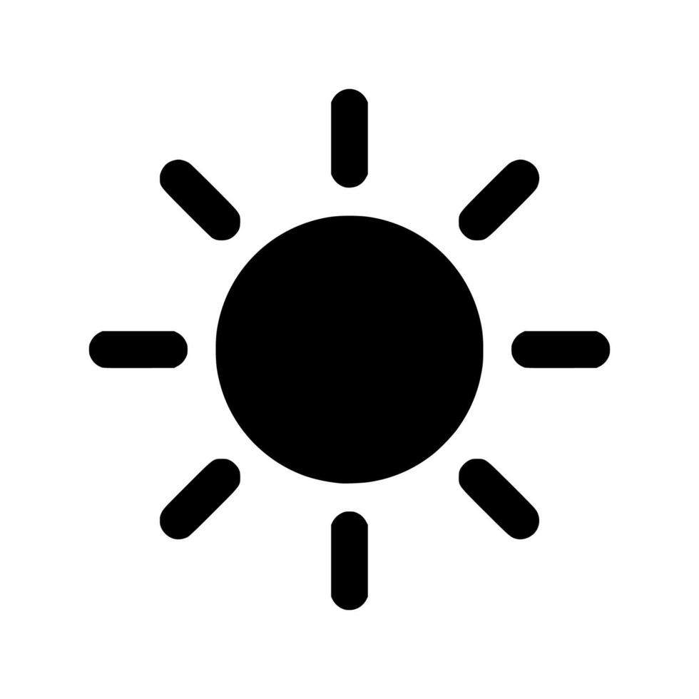 Sonnensymbol einfaches Design vektor