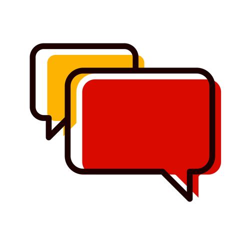 chat icon design vektor