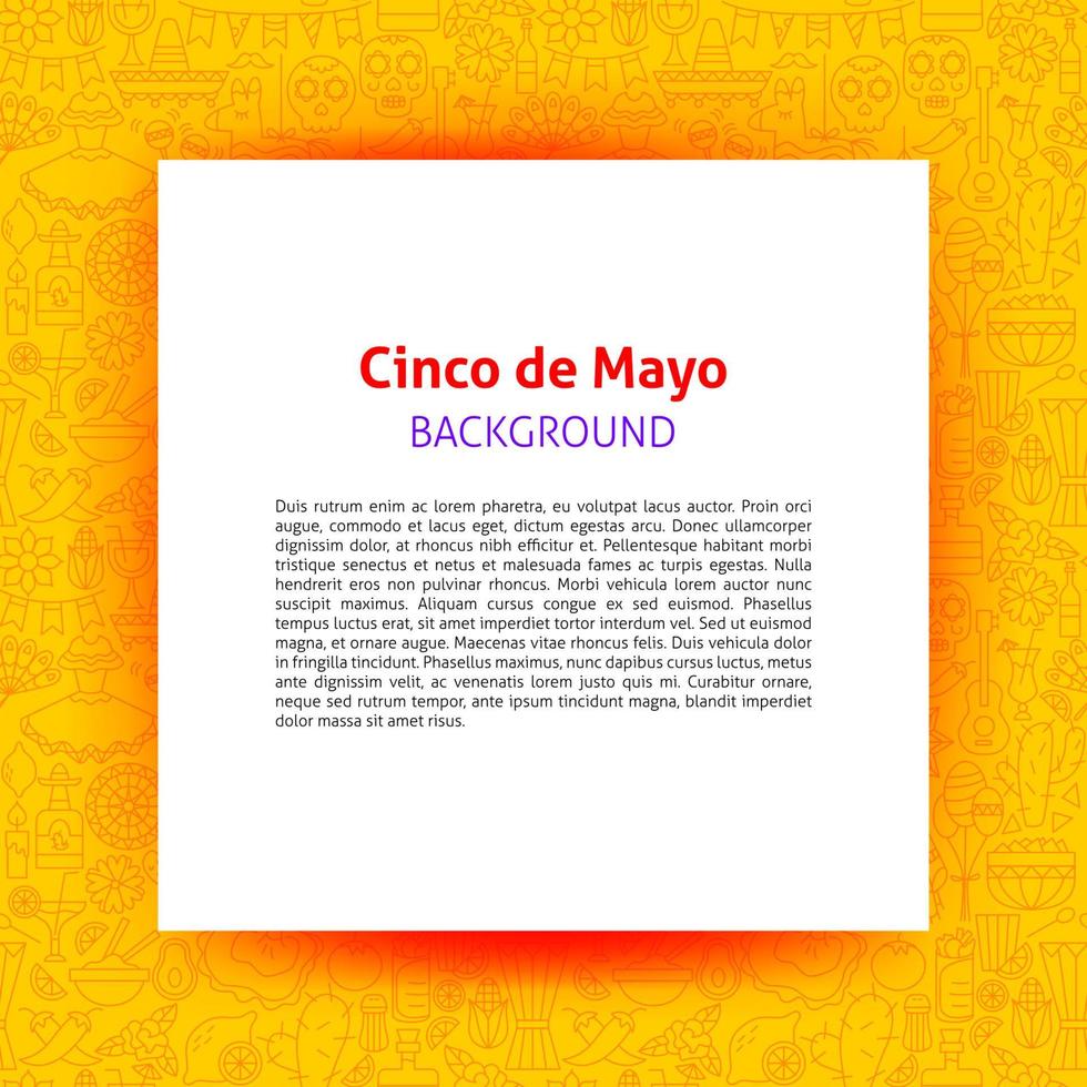 Cinco de Mayo-Papiervorlage vektor