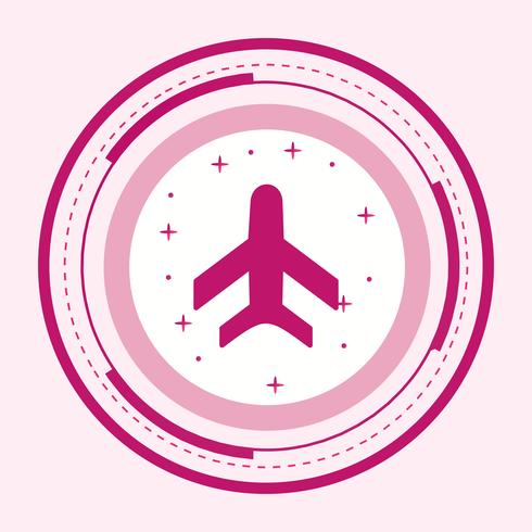 Flugzeug-Icon-Design vektor