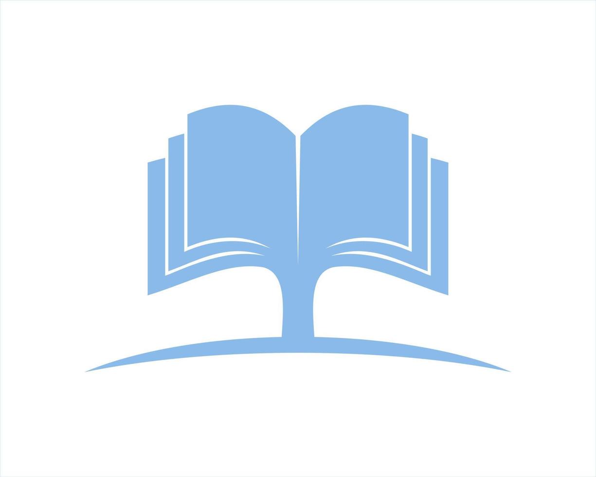 Buchseite Bildung Logo öffnen vektor