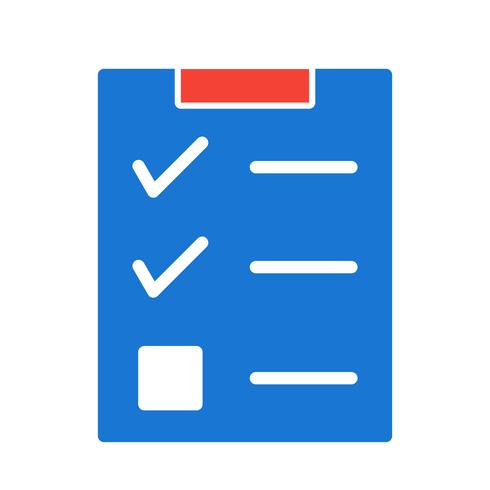 Checklista Icon Design vektor