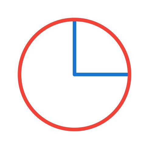 cirkeldiagram ikon design vektor