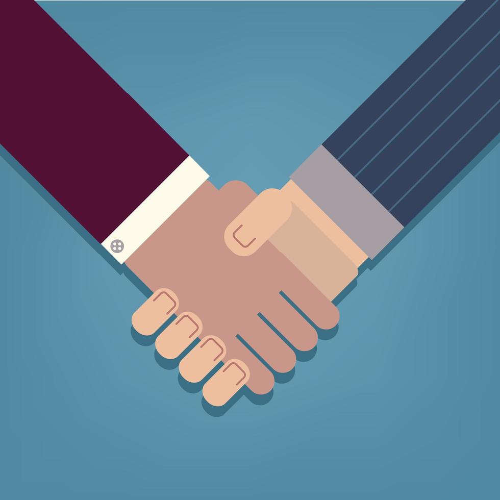 Geschäftsmann Handshake-Symbol Vektor-Illustration vektor