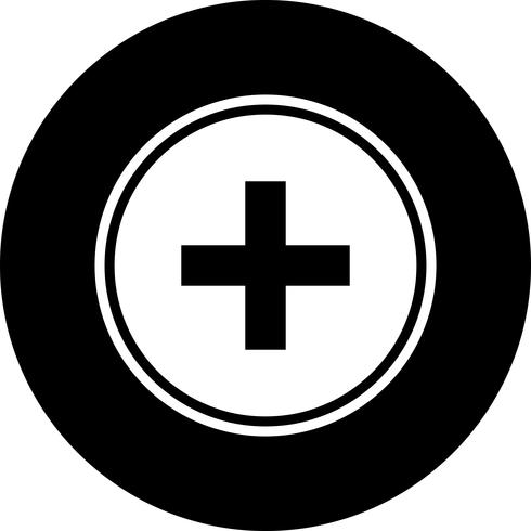 Medizinische Zeichen Icon Design vektor